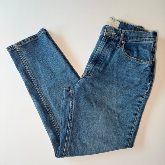 Everlane Denim - Everlane The Original Cheeky Jean Organic Cotton Straight Leg Size 27 Blue Denim